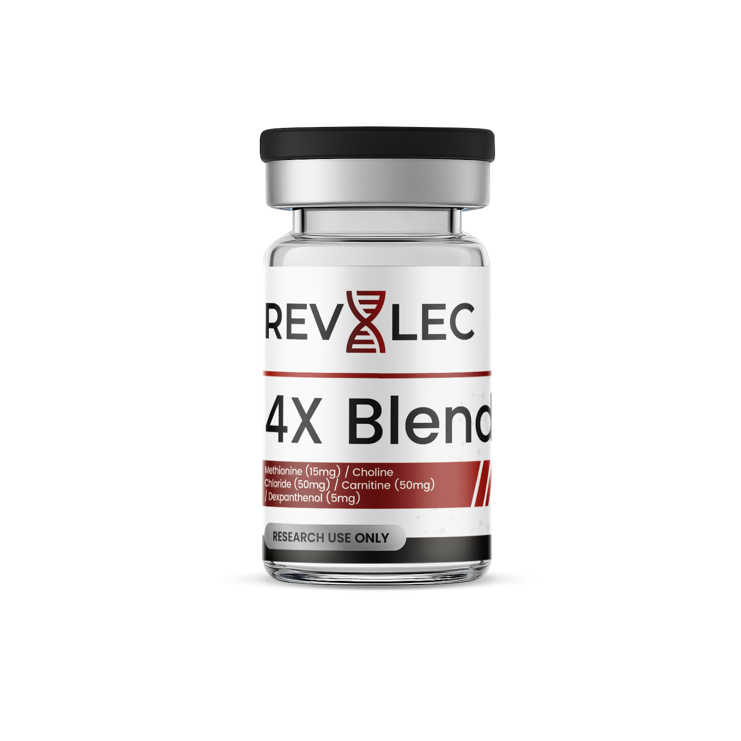 4X Blend Methionine (15mg) / Choline Chloride (50mg) / Carnitine (50mg) / Dexpanthenol (5mg)